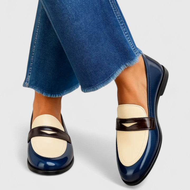 Francesca | Mocasines de mujer bicolores