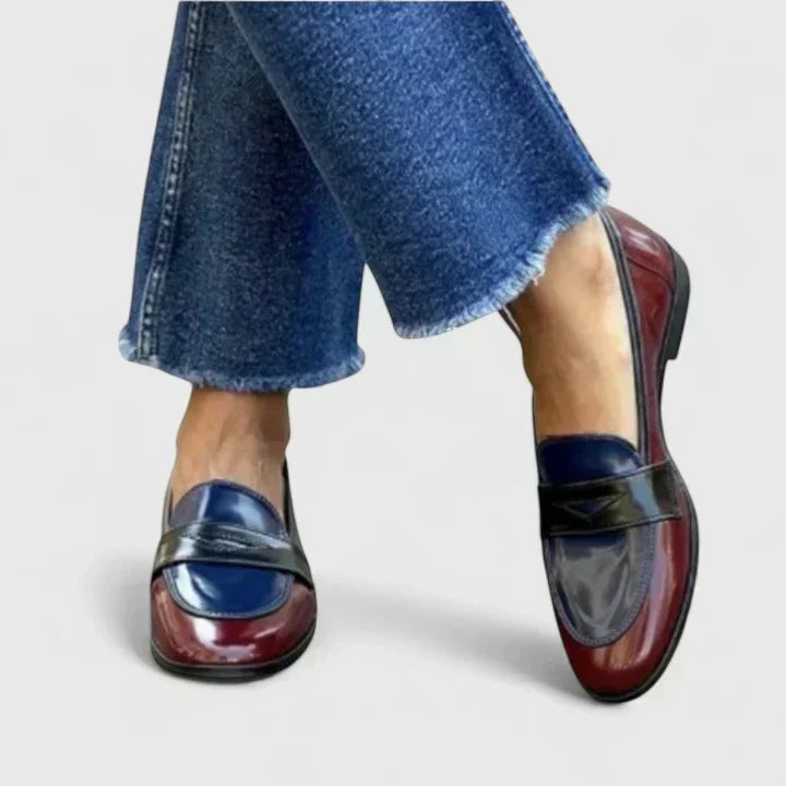 Francesca | Mocasines de mujer bicolores