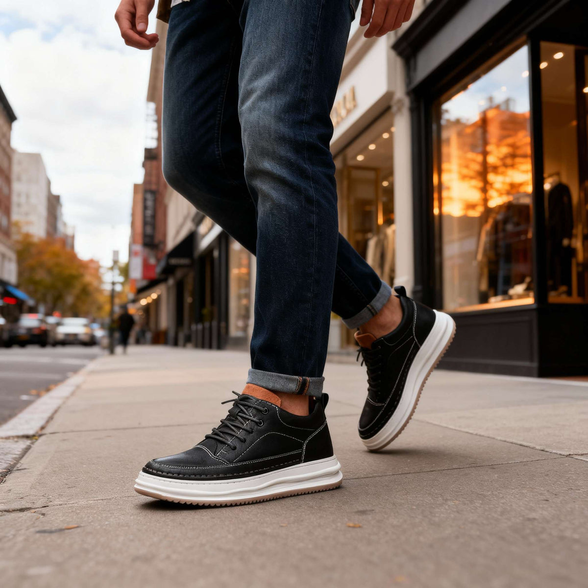 Robert Johnson Leather Sneakers