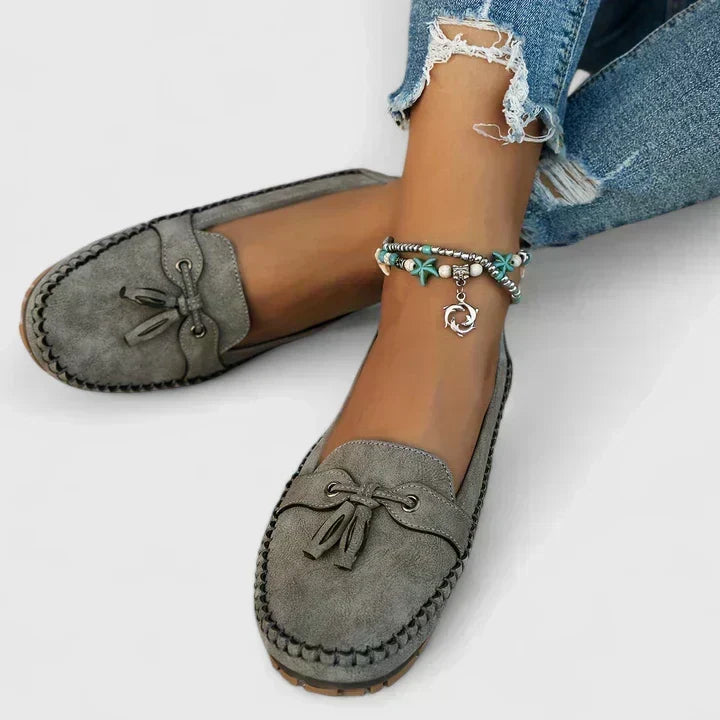 María | Mocasines de mujer con lazo