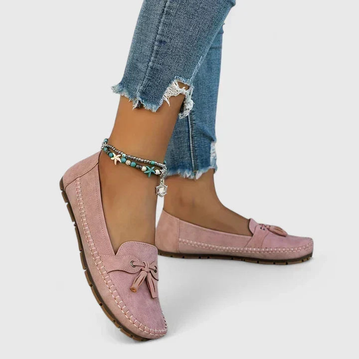 María | Mocasines de mujer con lazo
