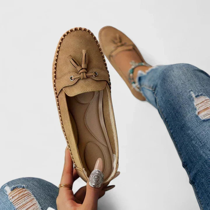 María | Mocasines de mujer con lazo