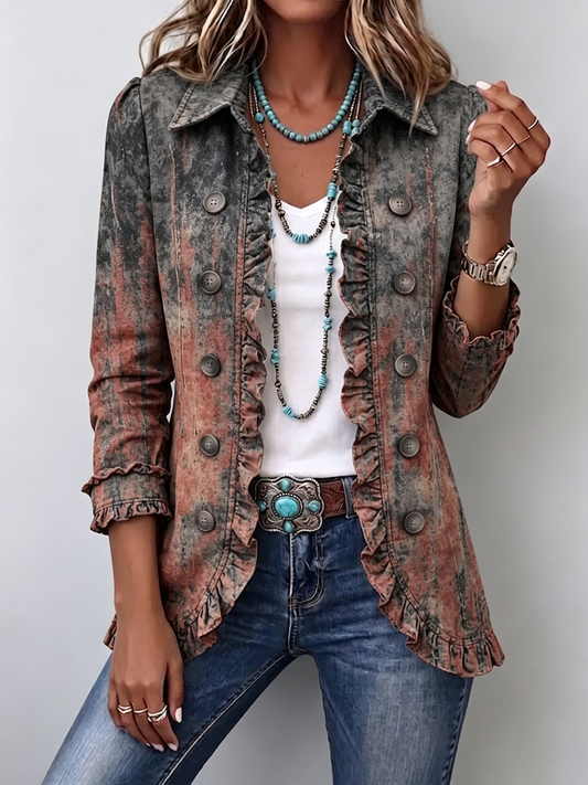 Benita | Chaqueta con efecto degradado y textura