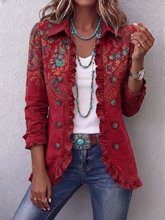 Inmaculada | Chaqueta de cachemira con volantes
