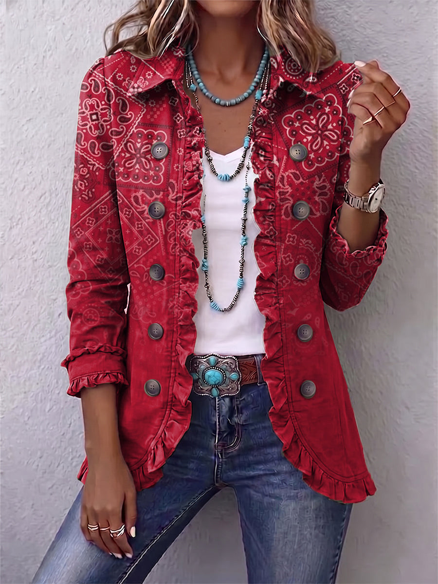Clotilde | Chaqueta de cachemira con degradado