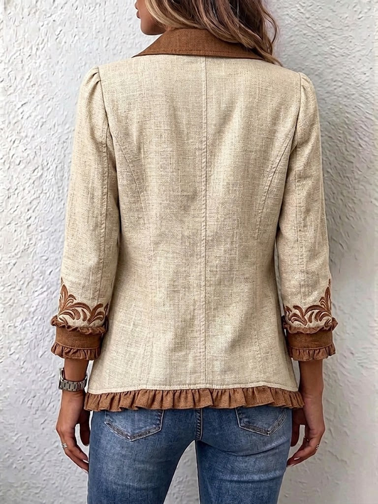 Almudena | Chaqueta con bordados florales