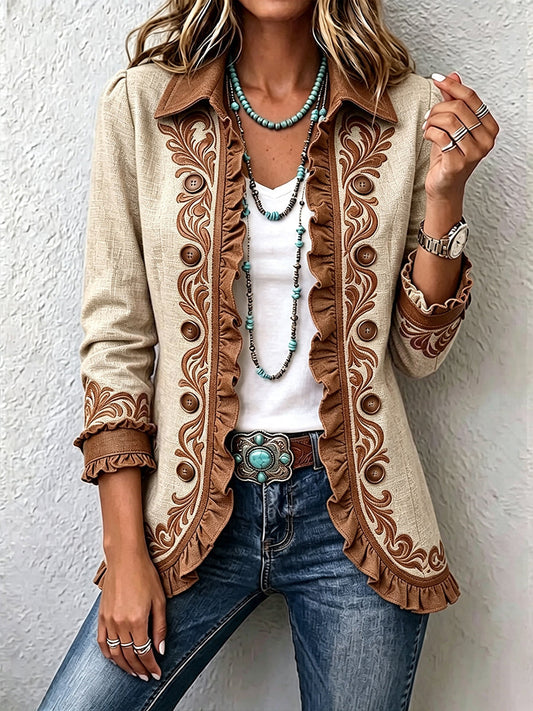 Almudena | Chaqueta con bordados florales