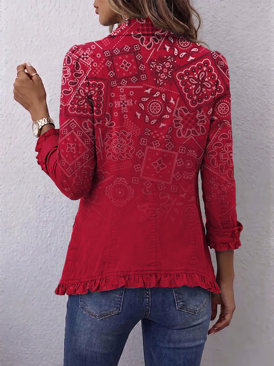 Clotilde | Chaqueta de cachemira con degradado