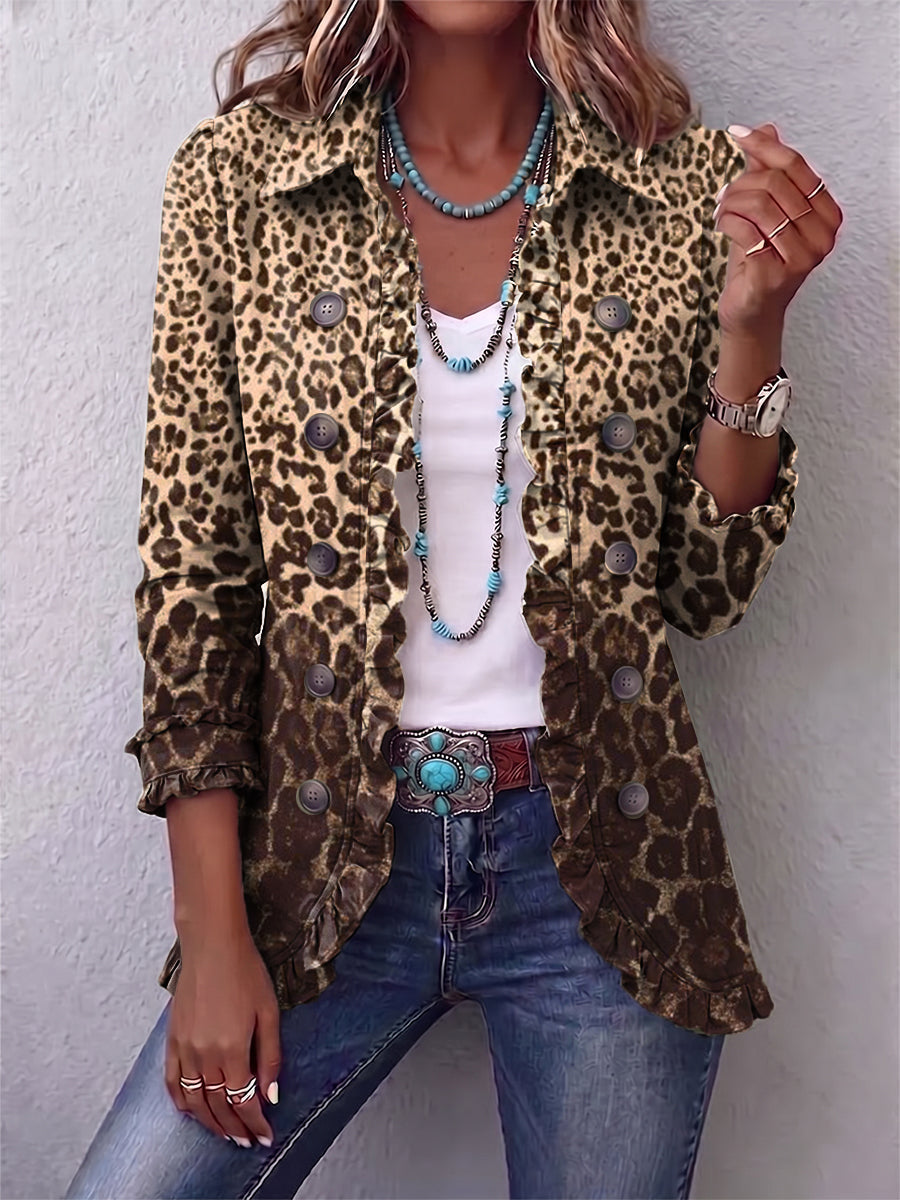 Nazaret | Chaqueta de leopardo suave