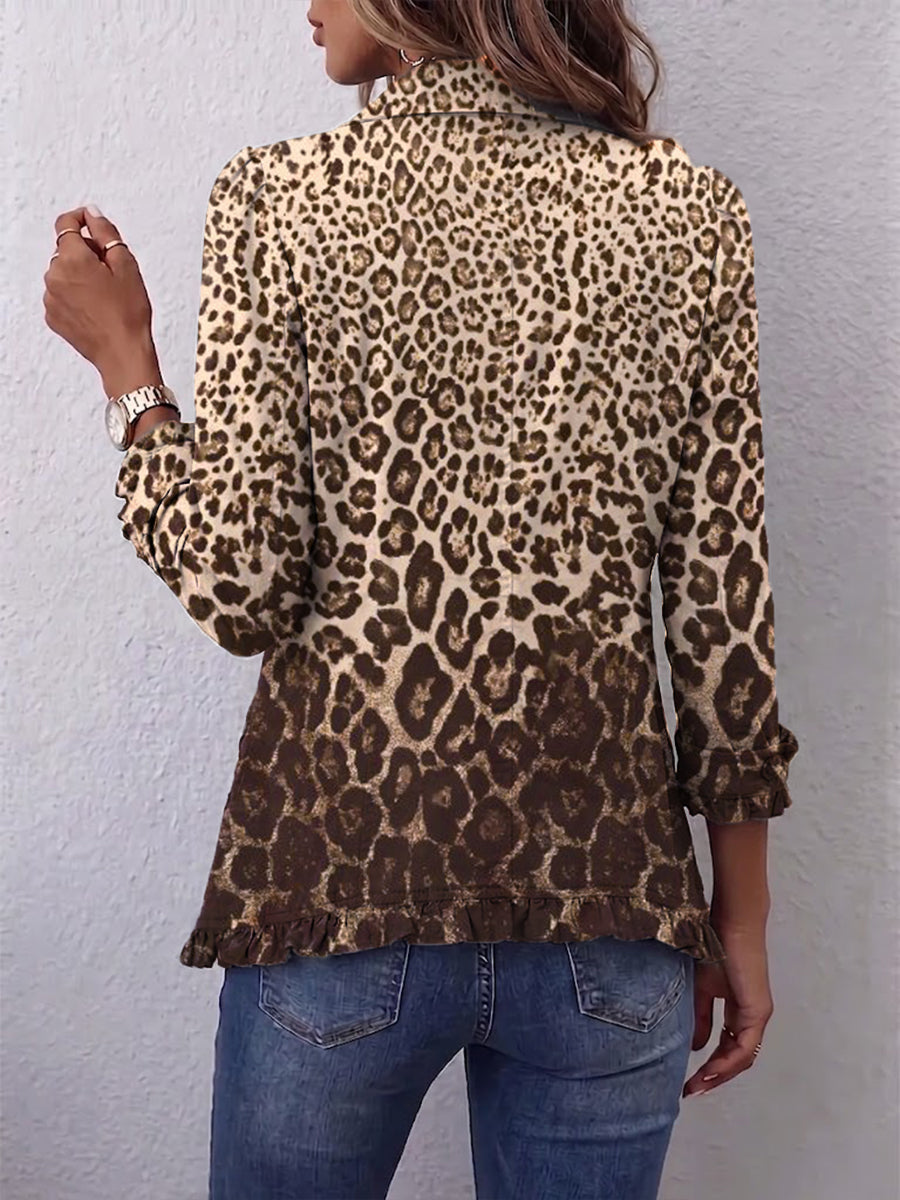 Nazaret | Chaqueta de leopardo suave
