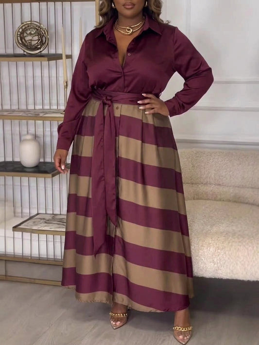 Yvonne | Striped Maxi Dress