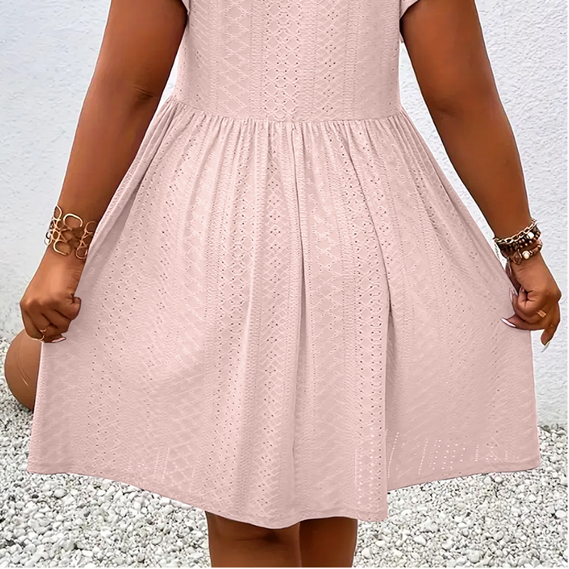 Charlotte Vestido de Mujer con Cuello en V y Volantes