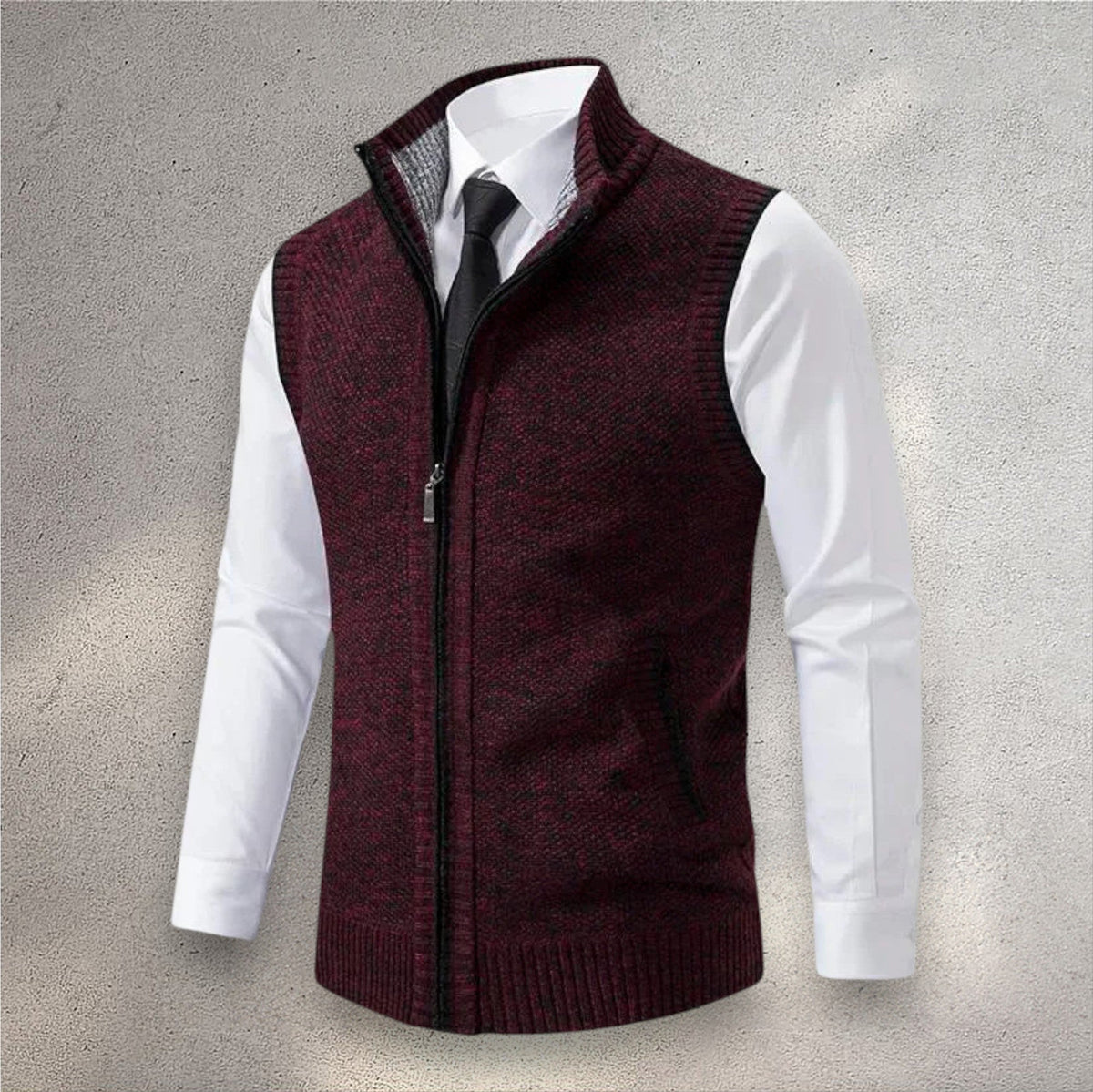 Levi | Full-Zip Knit Vest